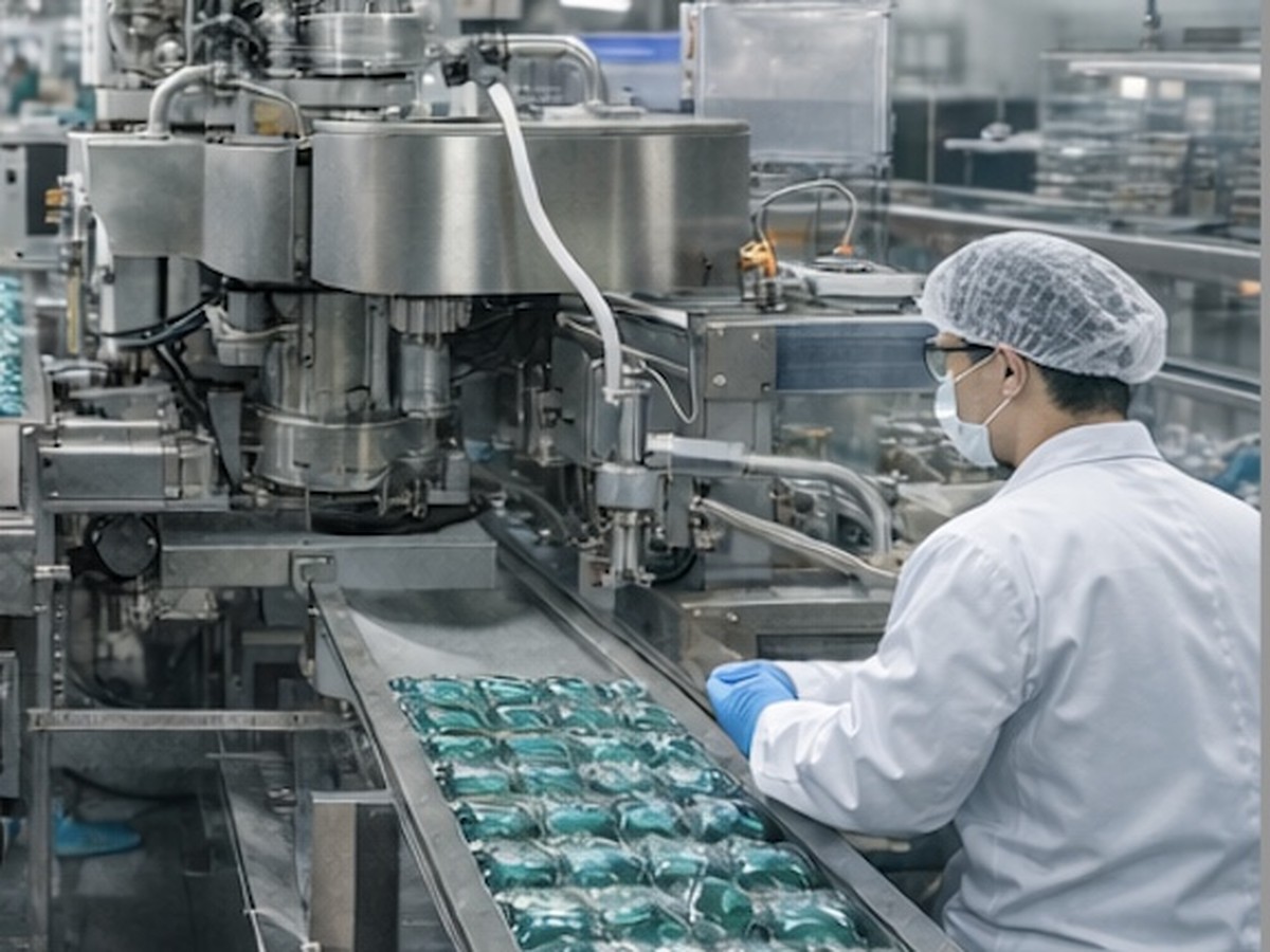 캡슐세제 생산 현장 1